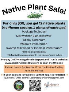Native plant sale! Pre-pay today, pick up this fall