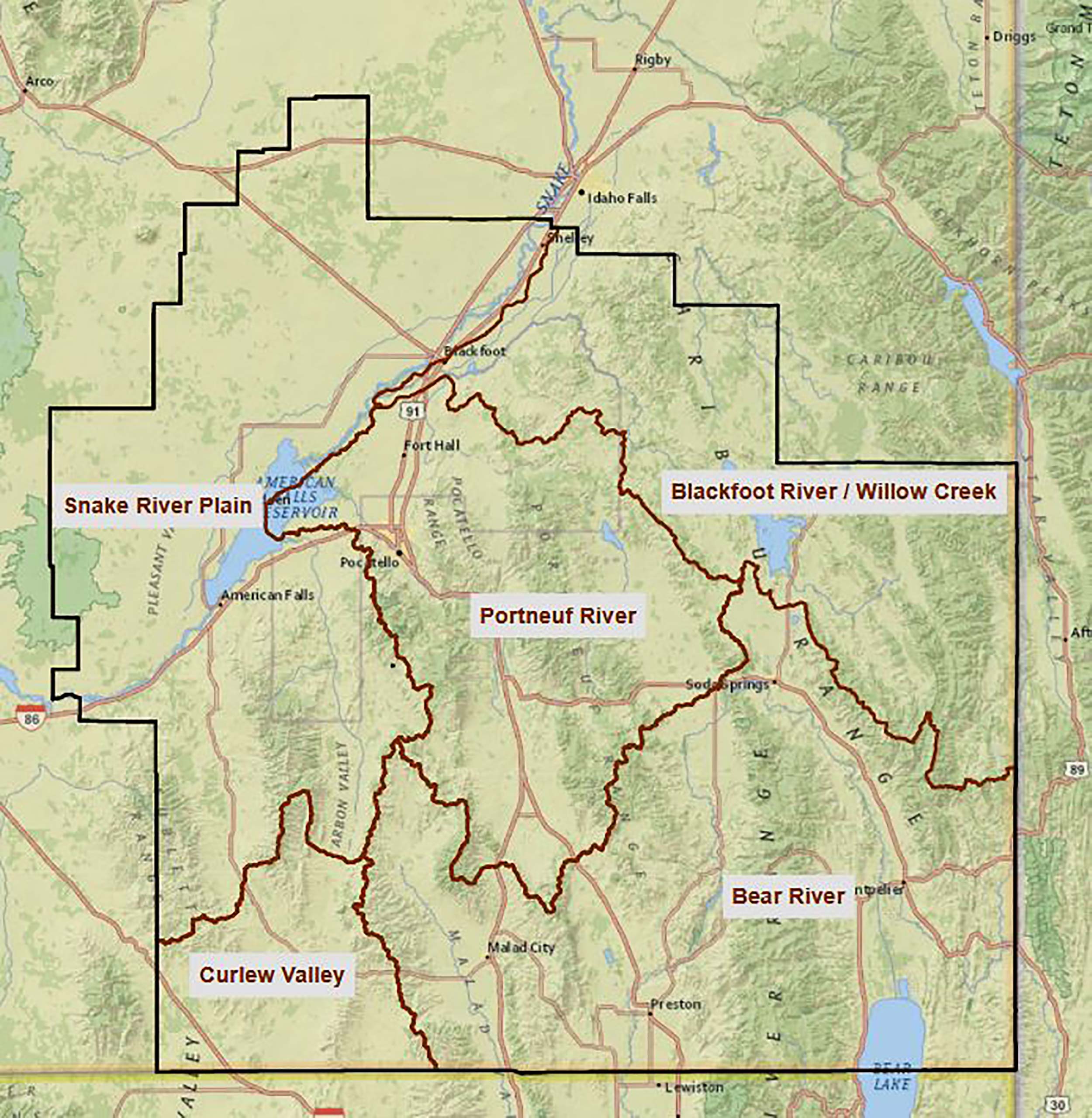 Service Area Map